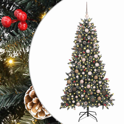 Künstlicher Weihnachtsbaum mit 300 LEDs Grün 114 x 114 x 210 cm