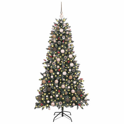 Künstlicher Weihnachtsbaum mit 300 LEDs Grün 114 x 114 x 210 cm