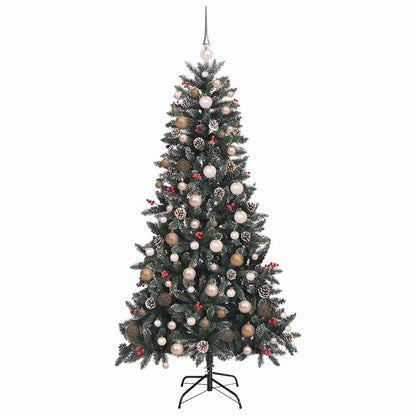 Künstlicher Weihnachtsbaum mit 300 LEDs Grün 114 x 114 x 210 cm