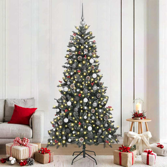 Künstlicher Weihnachtsbaum mit 300 LEDs Grün 114 x 114 x 210 cm