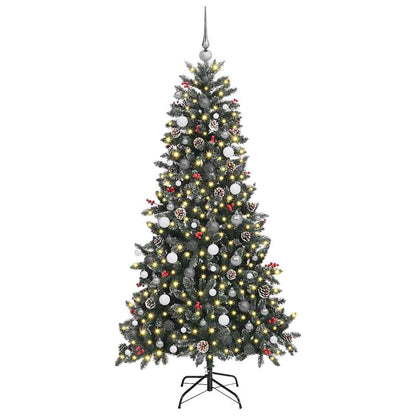 Künstlicher Weihnachtsbaum mit 300 LEDs Grün 114 x 114 x 210 cm