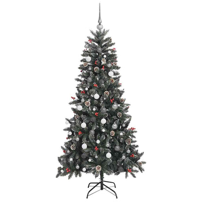 Künstlicher Weihnachtsbaum mit 300 LEDs Grün 114 x 114 x 210 cm
