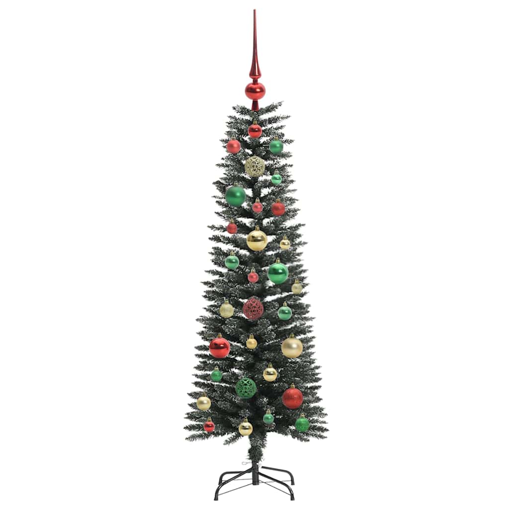 Künstlicher Weihnachtsbaum mit 150 LEDs mit Ständer Grün 120 cm