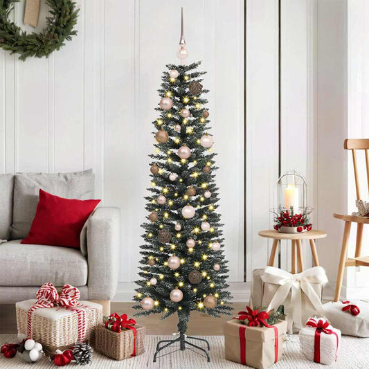 Künstlicher Weihnachtsbaum mit 150 LEDs Grün 43 x 43 x 150 cm