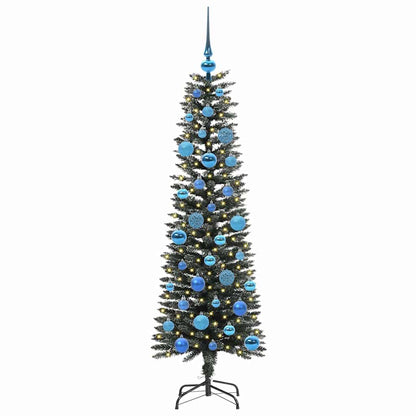 Künstlicher Weihnachtsbaum mit 150 LEDs mit Ständer Grün 150 cm