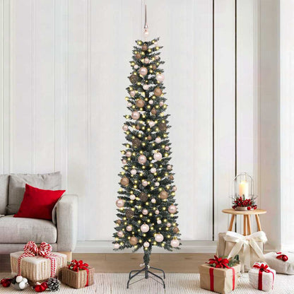 Künstlicher Weihnachtsbaum mit 300 LEDs Grün 58 x 58 x 210 cm