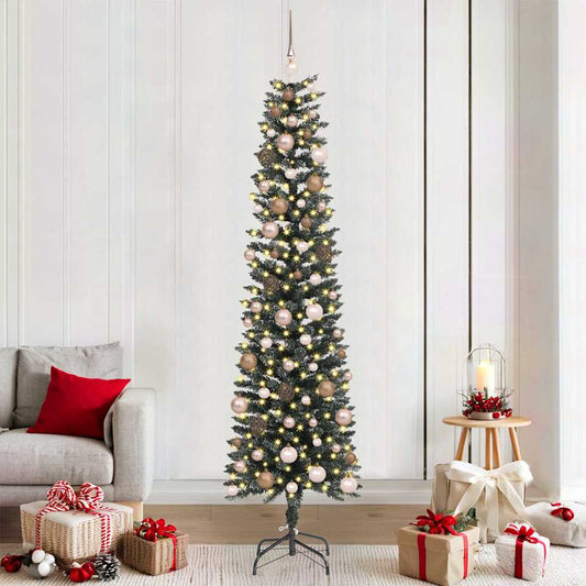 Künstlicher Weihnachtsbaum mit 300 LEDs Grün 58 x 58 x 210 cm