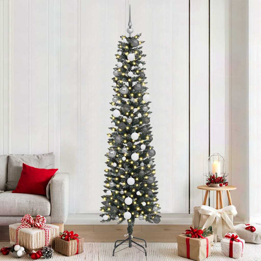 Künstlicher Weihnachtsbaum mit 300 LEDs Grün 58 x 58 x 210 cm