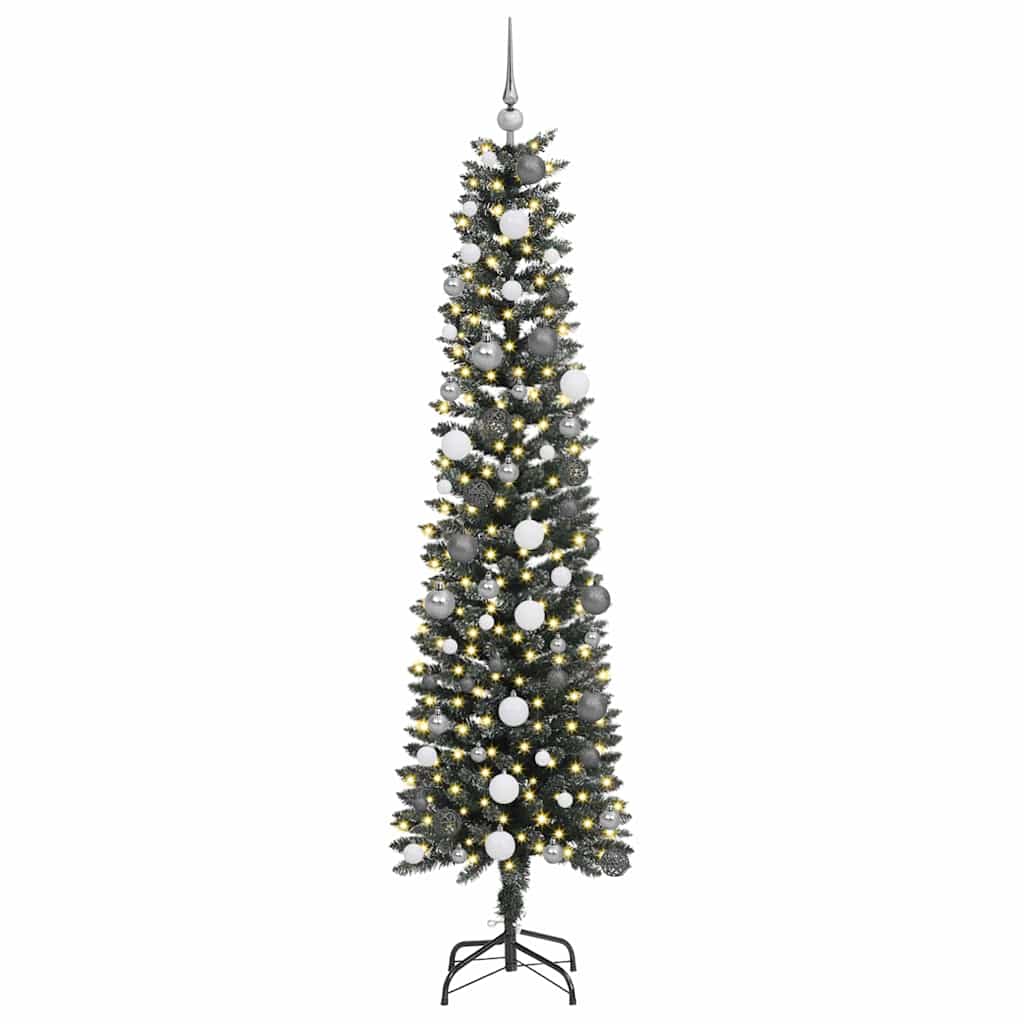 Künstlicher Weihnachtsbaum mit 300 LEDs Grün 58 x 58 x 210 cm