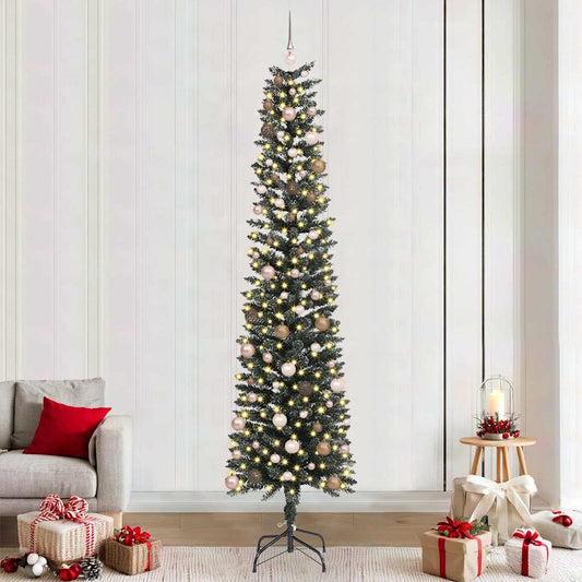Künstlicher Weihnachtsbaum mit 300 LEDs Grün 58 x 58 x 240 cm