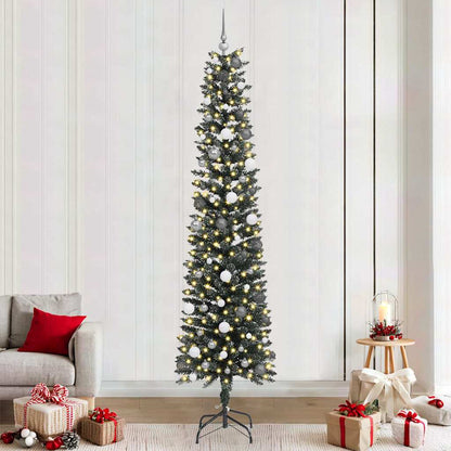 Künstlicher Weihnachtsbaum mit 300 LEDs Grün 58 x 58 x 240 cm