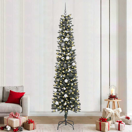 Künstlicher Weihnachtsbaum mit 300 LEDs Grün 58 x 58 x 240 cm