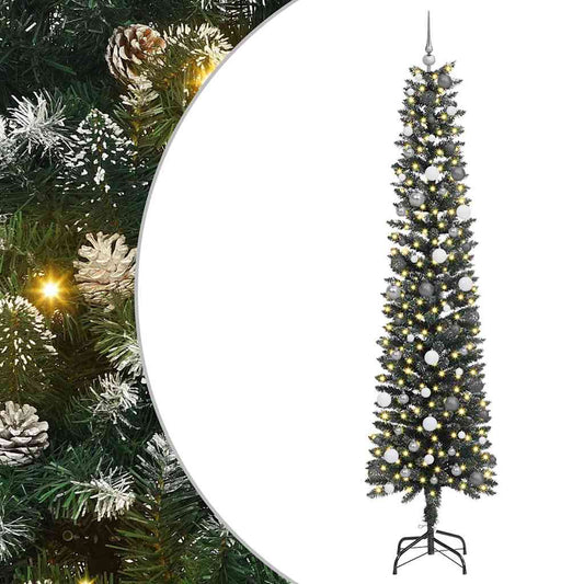 Künstlicher Weihnachtsbaum mit 300 LEDs Grün 58 x 58 x 240 cm