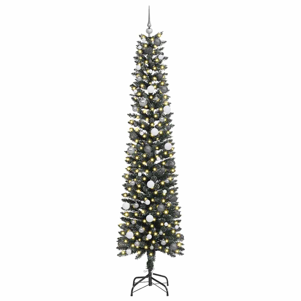 Künstlicher Weihnachtsbaum mit 300 LEDs Grün 58 x 58 x 240 cm