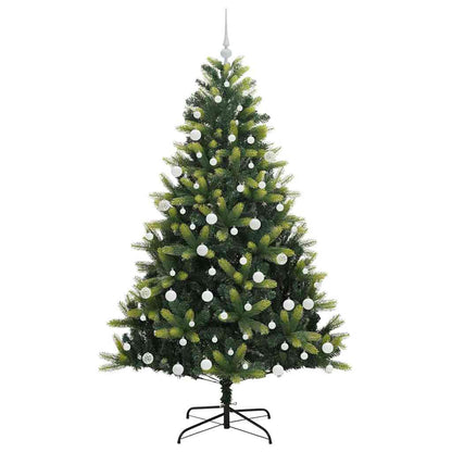 Künstlicher Klapp-Weihnachtsbaum mit 300 LEDs Grün 180 cm
