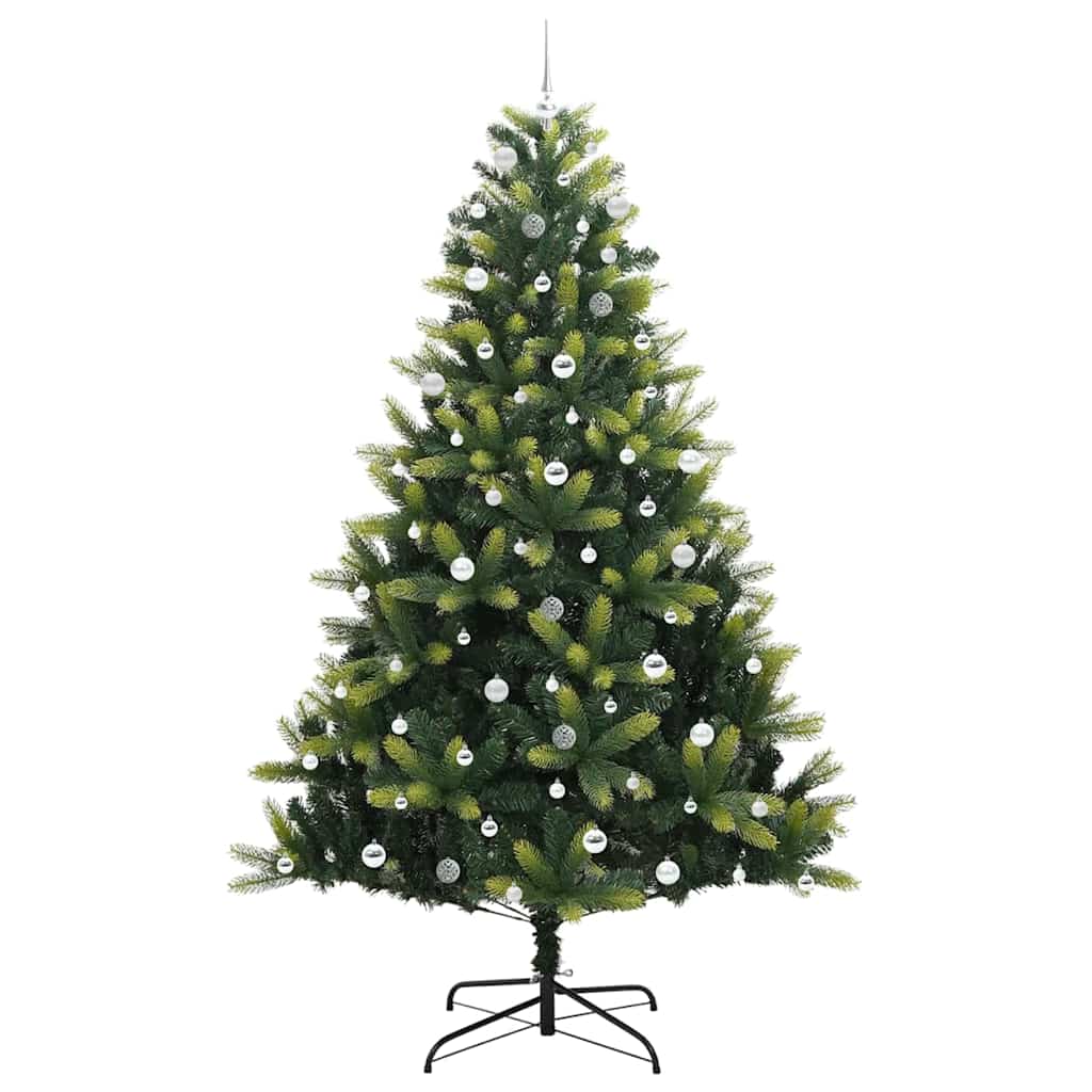 Künstlicher Klapp-Weihnachtsbaum mit 300 LEDs Grün 240 cm