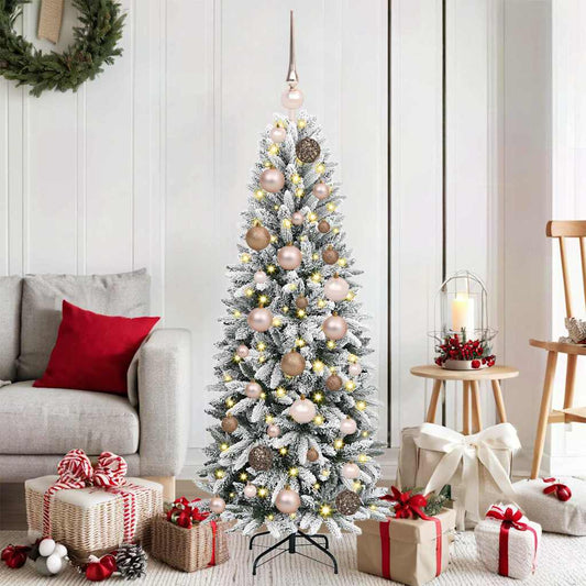 Künstlicher Weihnachtsbaum mit 150 LEDs Weiß 53 x 53 x 120 cm