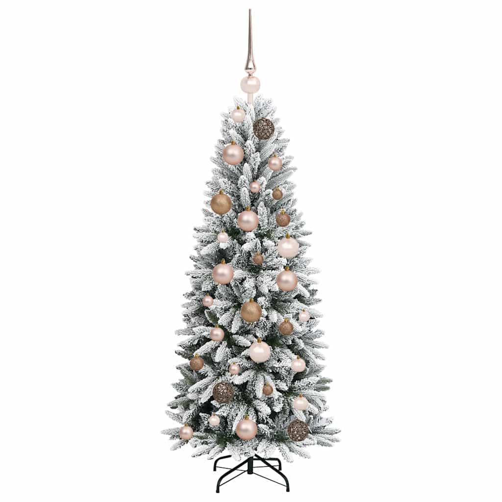Künstlicher Weihnachtsbaum mit 150 LEDs Weiß 53 x 53 x 120 cm