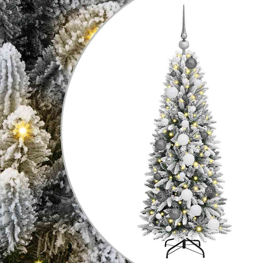 Künstlicher Weihnachtsbaum mit 150 LEDs Weiß 53 x 53 x 120 cm
