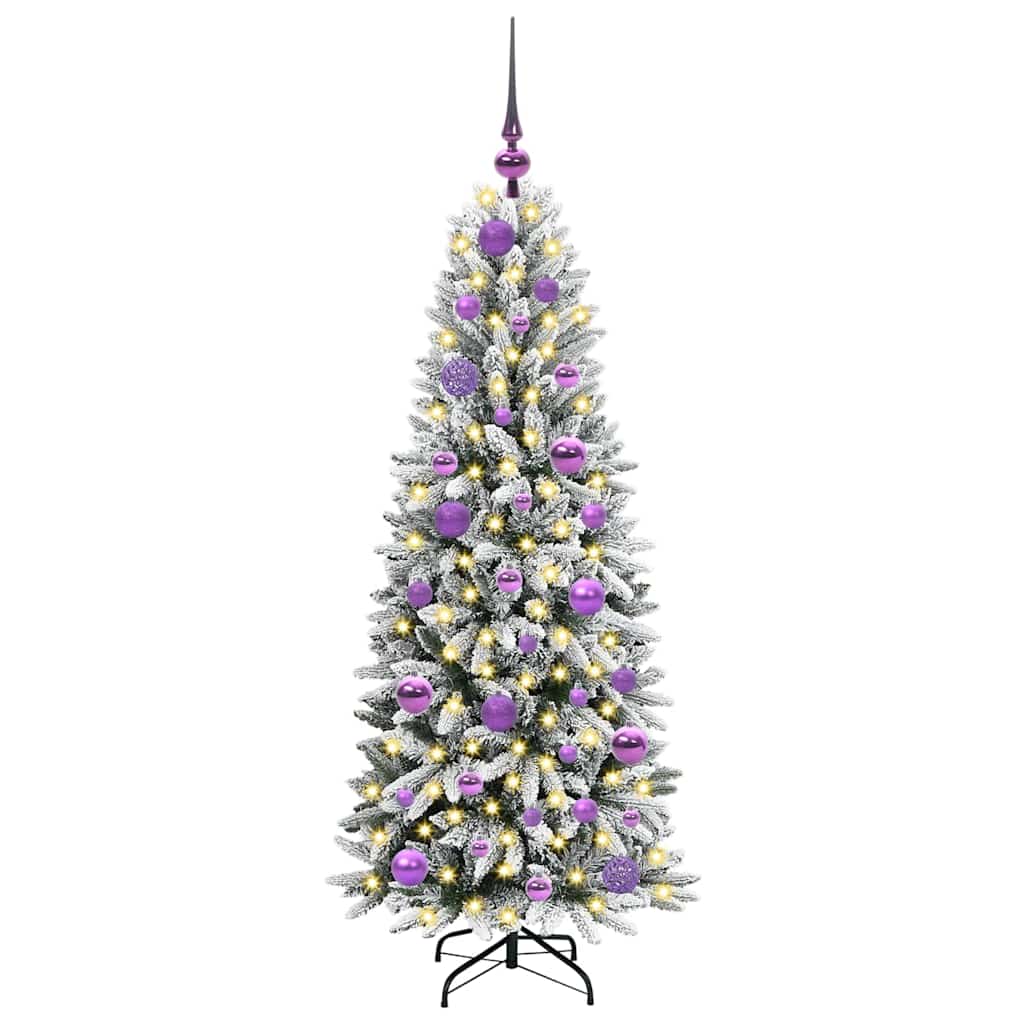 Künstlicher Weihnachtsbaum mit 150 LEDs Weiß 53 x 53 x 120 cm