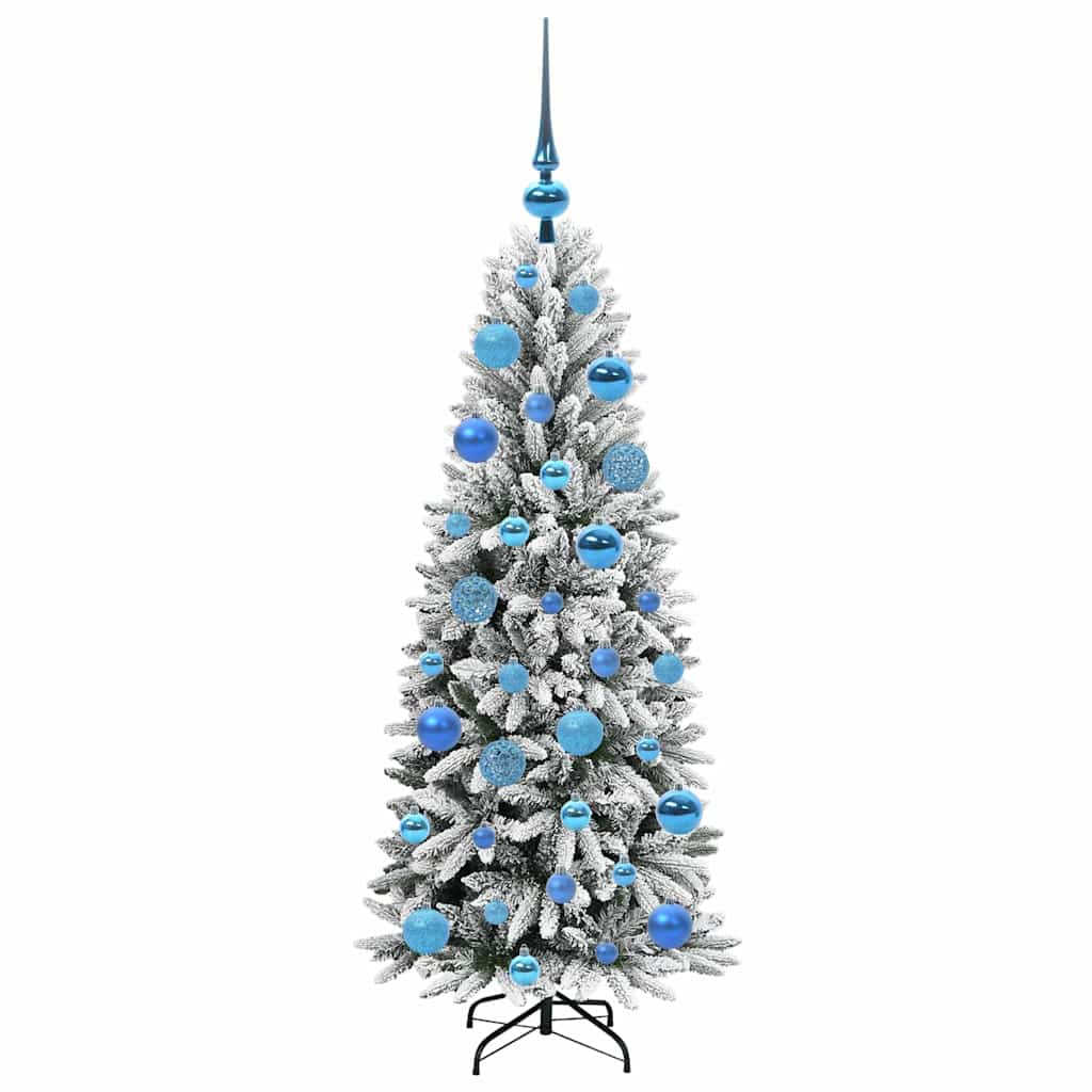 Künstlicher Weihnachtsbaum mit 150 LEDs mit Ständer Weiß 120 cm