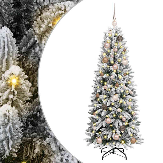 Künstlicher Weihnachtsbaum mit 150 LEDs Weiß 63 x 63 x 150 cm
