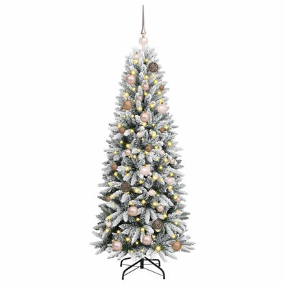 Künstlicher Weihnachtsbaum mit 150 LEDs Weiß 63 x 63 x 150 cm