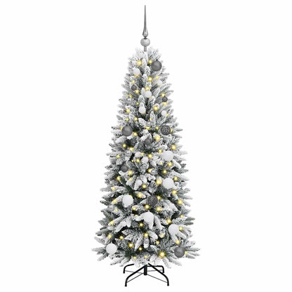 Künstlicher Weihnachtsbaum mit 150 LEDs Weiß 63 x 63 x 150 cm