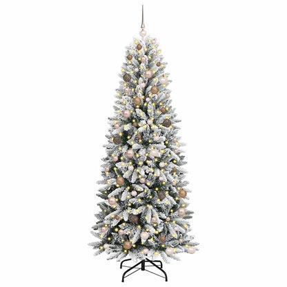 Künstlicher Weihnachtsbaum mit 300 LEDs Weiß 78 x 78 x 210 cm