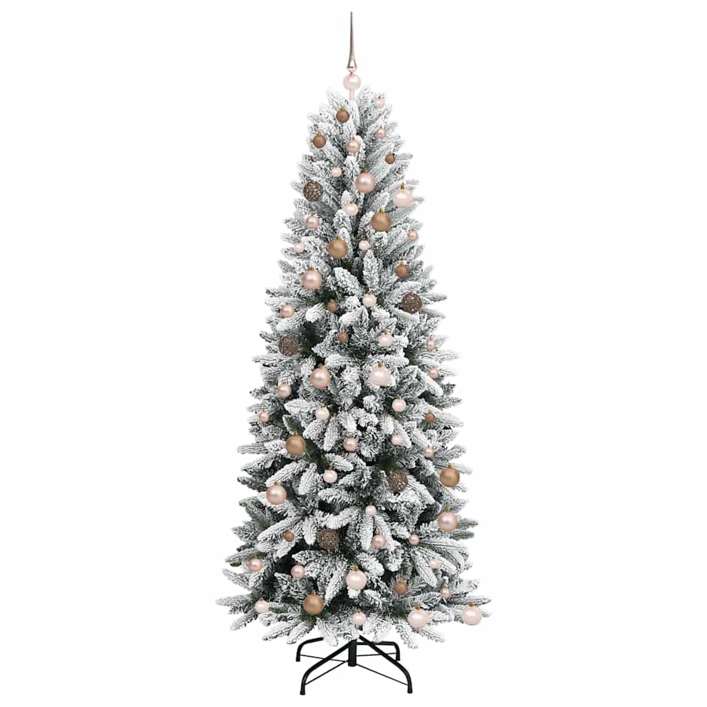 Künstlicher Weihnachtsbaum mit 300 LEDs Weiß 78 x 78 x 210 cm