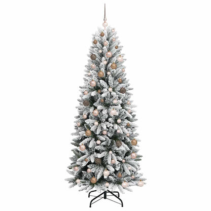 Künstlicher Weihnachtsbaum mit 300 LEDs Weiß 78 x 78 x 210 cm