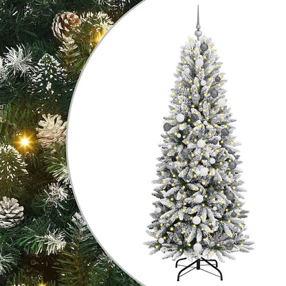 Künstlicher Weihnachtsbaum mit 300 LEDs Weiß 78 x 78 x 210 cm