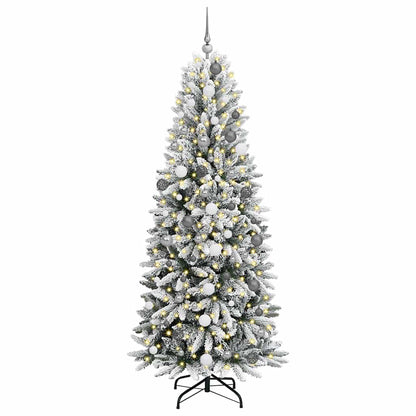 Künstlicher Weihnachtsbaum mit 300 LEDs Weiß 78 x 78 x 210 cm