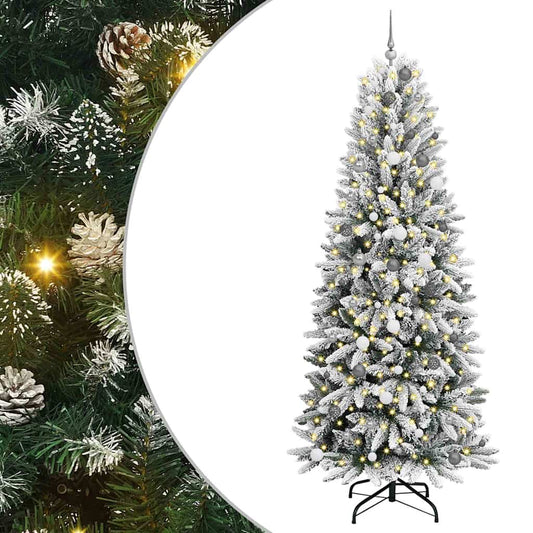 Künstlicher Weihnachtsbaum mit 300 LEDs Weiß 93 x 93 x 240 cm