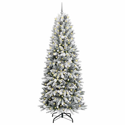 Künstlicher Weihnachtsbaum mit 300 LEDs Weiß 93 x 93 x 240 cm