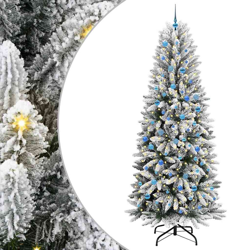 Künstlicher Weihnachtsbaum mit 300 LEDs Weiß 93 x 93 x 240 cm