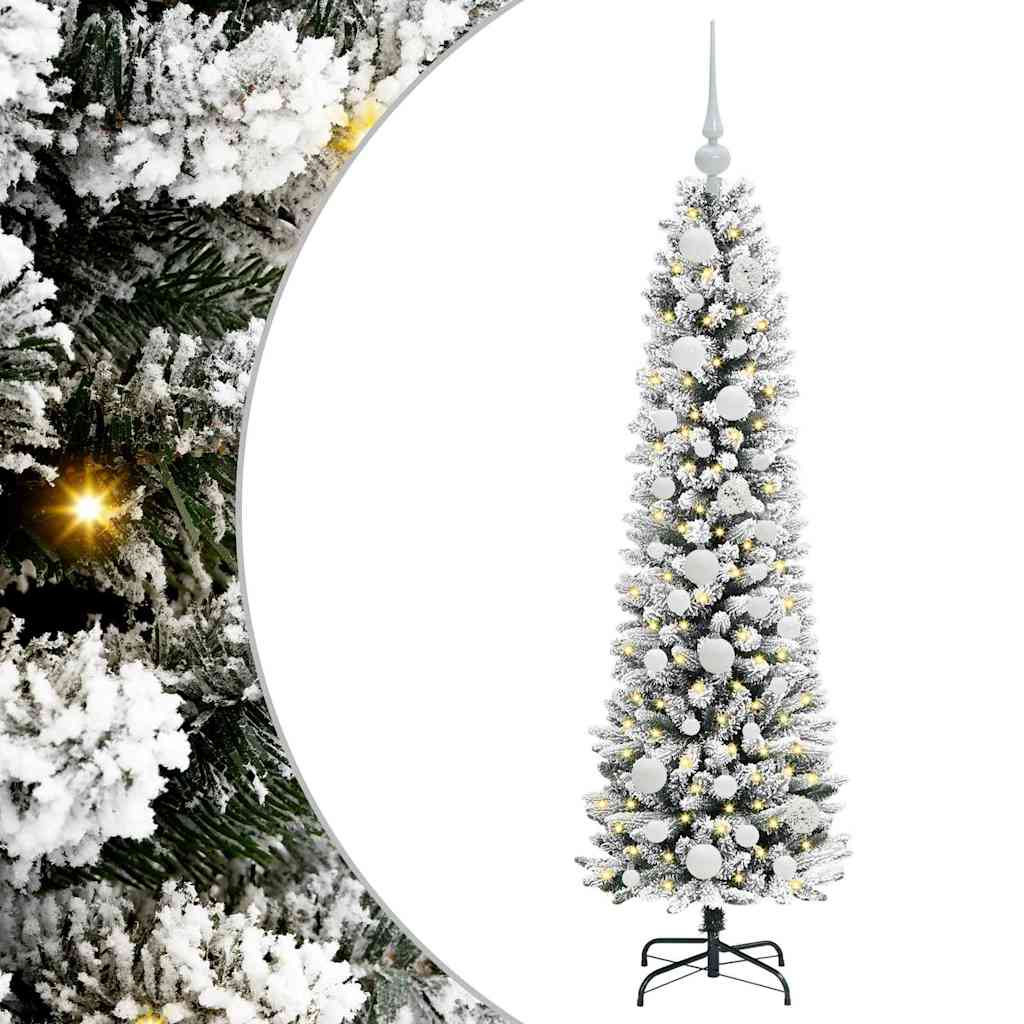 Künstlicher Weihnachtsbaum mit 150 LEDs Grün und Weiß 120 cm