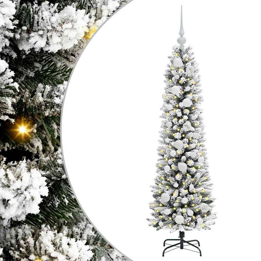 Künstlicher Weihnachtsbaum mit 150 LEDs Grün und Weiß 120 cm