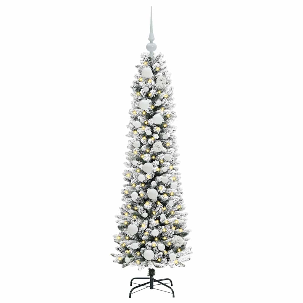 Künstlicher Weihnachtsbaum mit 150 LEDs Grün und Weiß 120 cm