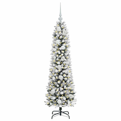 Künstlicher Weihnachtsbaum mit 150 LEDs Grün und Weiß 120 cm
