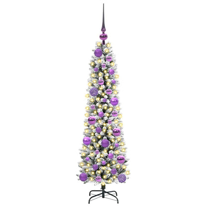 Künstlicher Weihnachtsbaum mit 150 LEDs Grün und Weiß 120 cm