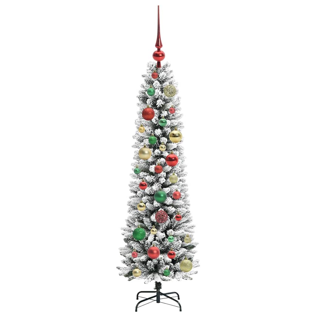 Künstlicher Weihnachtsbaum mit 150 LEDs Grün und Weiß 120 cm