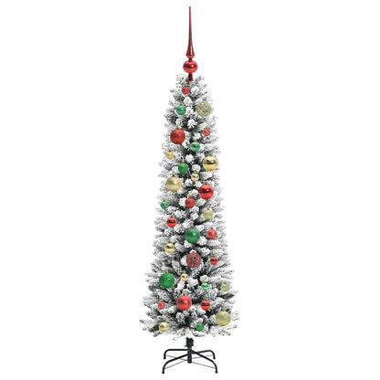 Künstlicher Weihnachtsbaum mit 150 LEDs Grün und Weiß 120 cm