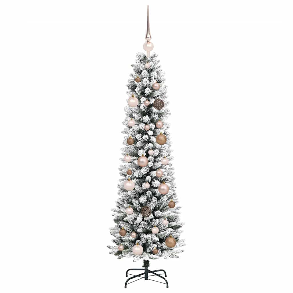 Künstlicher Weihnachtsbaum mit 150 LEDs mit Ständer Weiß 150 cm
