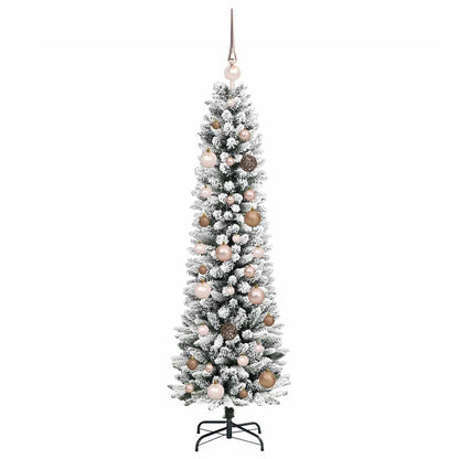 Künstlicher Weihnachtsbaum mit 150 LEDs mit Ständer Weiß 150 cm