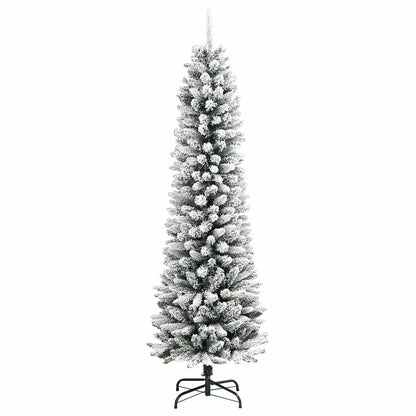 Schlanker Weihnachtsbaum Weiß 150 cm PVC