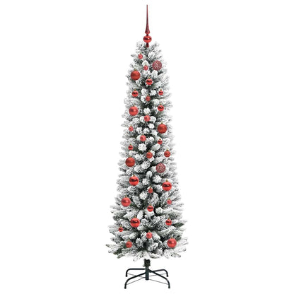 Künstlicher Weihnachtsbaum mit 150 LEDs Grün und Weiß 150 cm