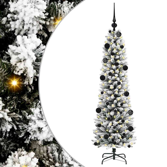 Künstlicher Weihnachtsbaum mit 150 LEDs Grün und Weiß 150 cm