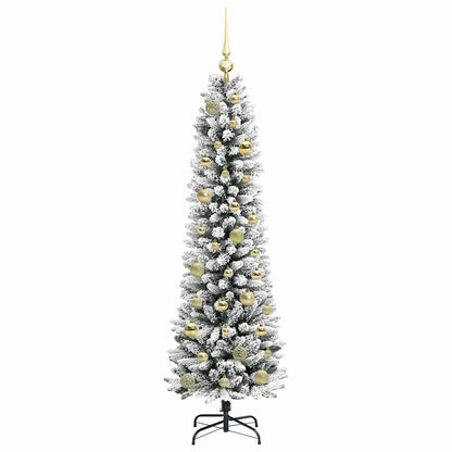 Künstlicher Weihnachtsbaum mit 150 LEDs Grün und Weiß 150 cm