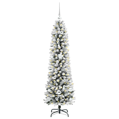 Künstlicher Weihnachtsbaum mit 150 LEDs Grün und Weiß 150 cm